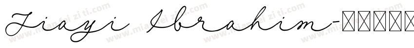 Jiayi Ibrahim字体转换